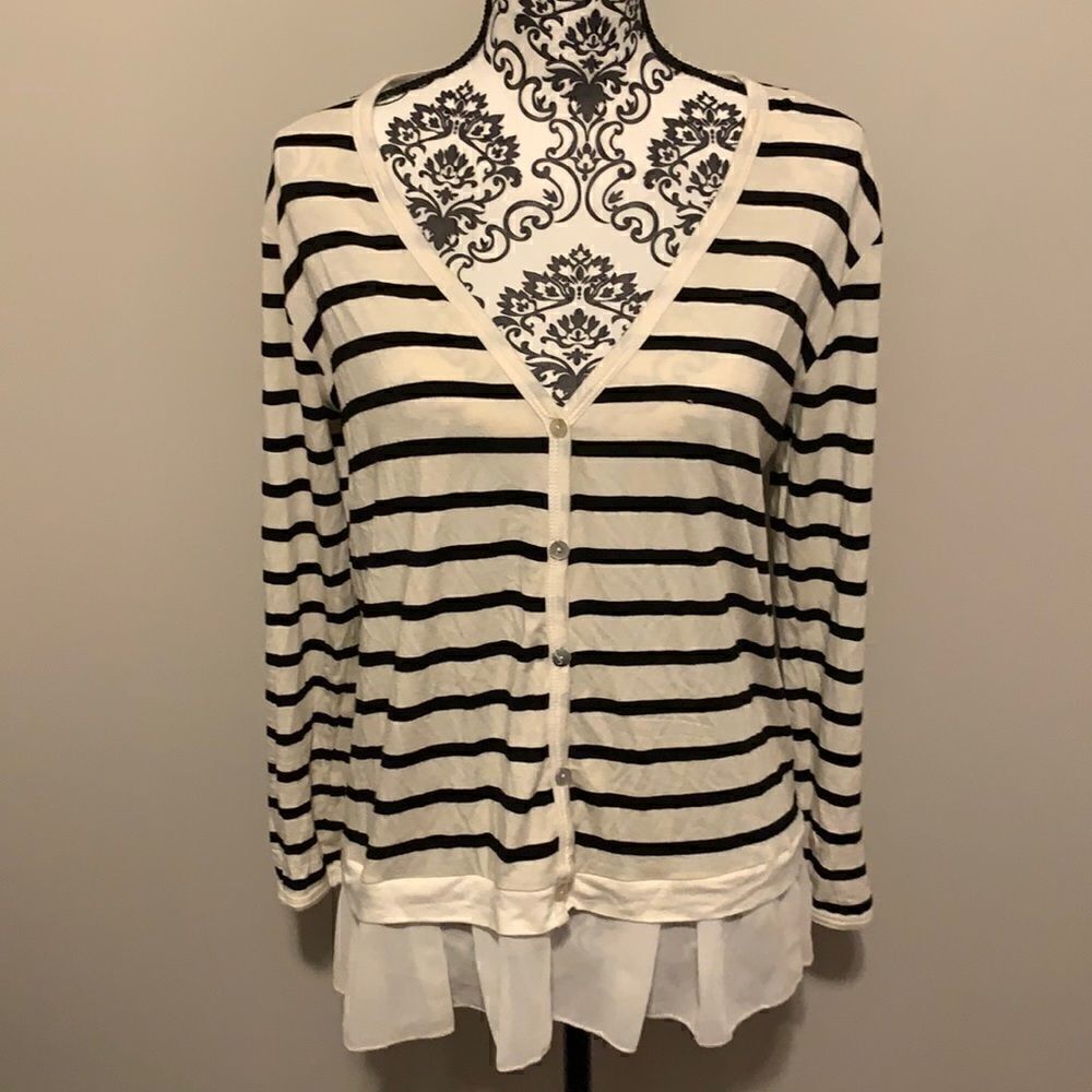 Pebble & Stone Womans Long Sleeve Shirt Sz S
